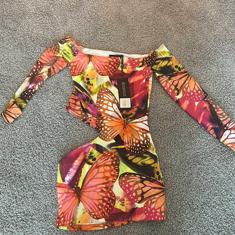 White Fox cutout dress